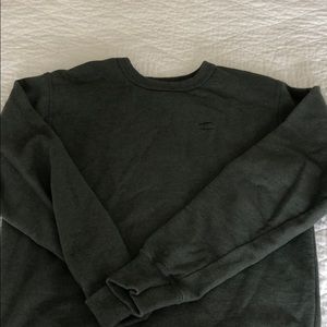 Monochrome sage/ forest green champion crewneck